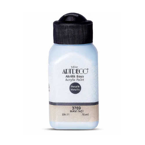 ARTDECO METALİK AKRİLİK BOYA 75ML MAVİ İNCİ 3769
