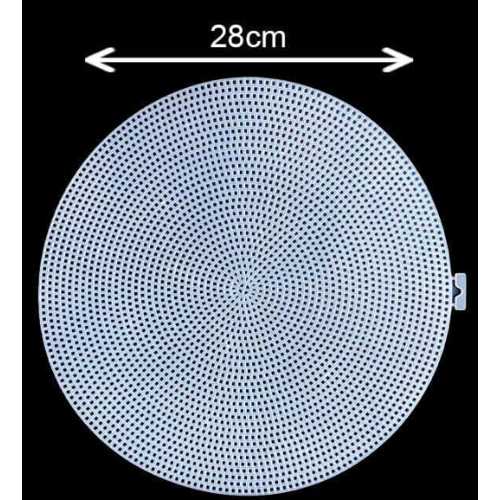 KANVAS ÇANTA PLASTİK  YUVARLAK 28CM