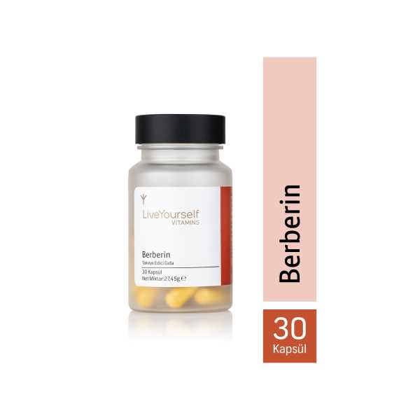 LIVEYOURSELF BERBERİN 500 MG – KARAMUK EKSTRESİ – 30 KAPSÜL