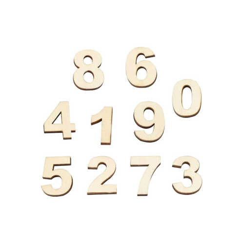 BAY MDF RAKAM 0-9 10 ADET 20X15