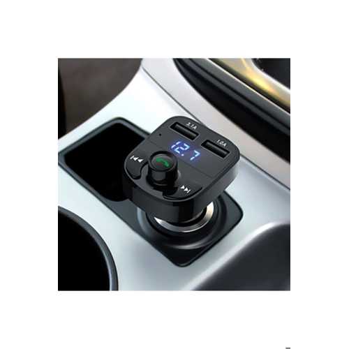 CAR X8 ARAÇ FM TRANSMITTER 5.0 BLUETOOTH ARAÇ KITI USB MP3 SD KART ÇAKMAKLIK GIRIŞLI 2023 MODEL