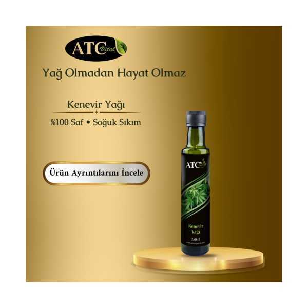 ATC VİTAL KENEVİR YAĞI 250 ML