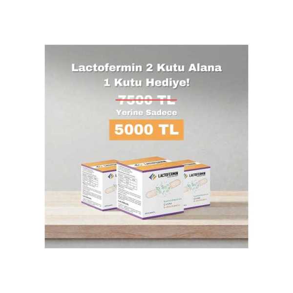LACTOFERMİN 60 KAPSÜL 2 KUTU ALANA 1 KUTU HEDİYE