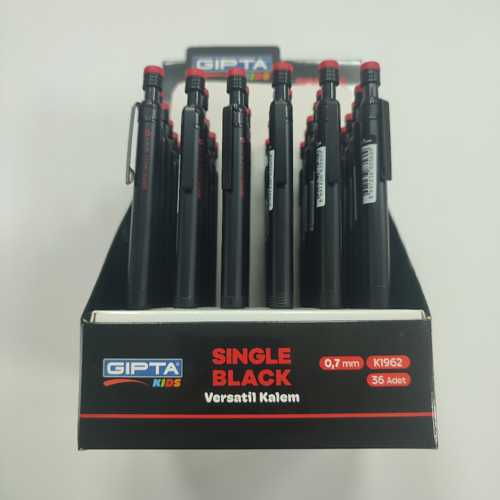 GIPTA VERSATİL KALEM SİNGLE BLACK 0.7MM -36-
