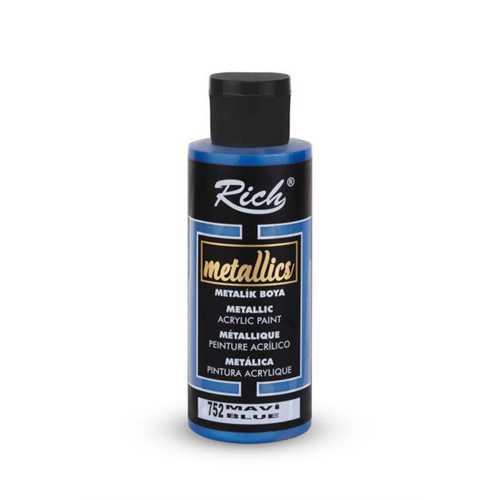 RİCH METALİK AKRİLİK 120ML 752 MAVİ