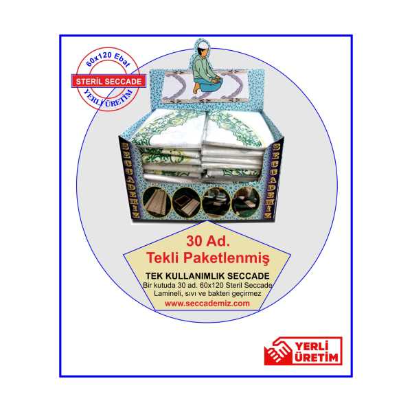 TEK KULLANIMLIK SECCADE (30 AD. TEKLİ PAKETLİ)