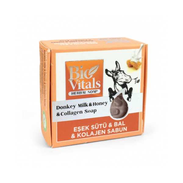  BİO VİTALS EŞEK SÜTÜ BAL COLLAGEN  SABUN - 125 GR 