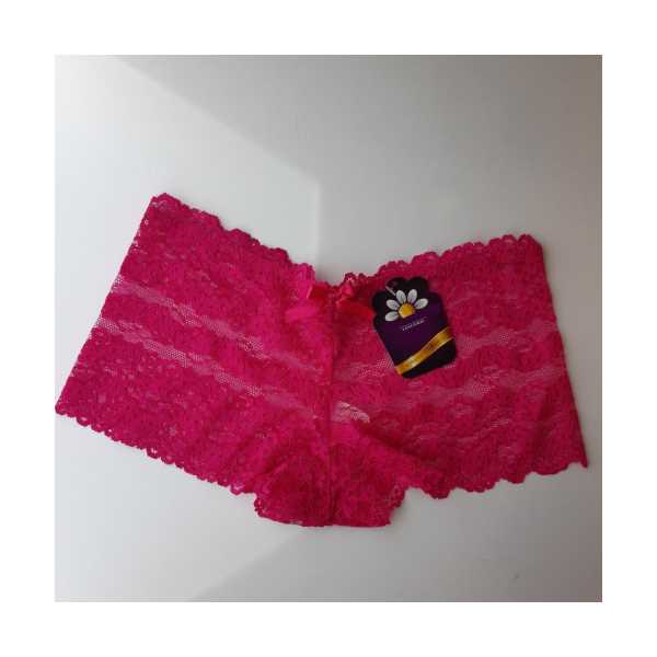 KADIN DANTELLİ BOXER  KÜLOT PEMBE (İÇ GİYİM) TUHFETOWER