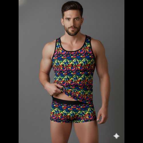 ERKEK RENKLİ TANK TOP BOXER TAKIMI