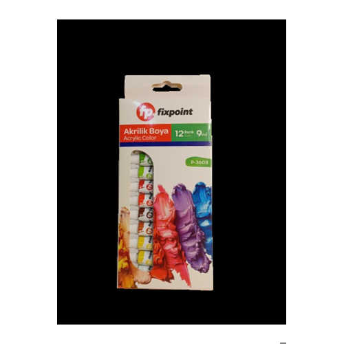 FİXPOİNT AKRİLİK BOYA TÜP 12 RENK 9ML P-3608