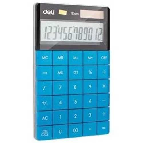 DELİ HESAP MAKİNESİ 12 DİGİT MAVİ E1589