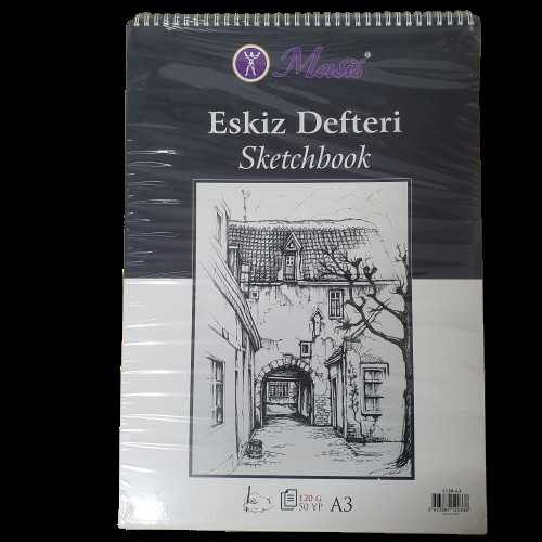 MASİS ESKİZ DEFTERİ, A3, 120GR. 50 YAPRAK L120-A3