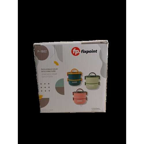 FİXPOİNT ÇELİK BESLENME KABI 1200ML P-1802