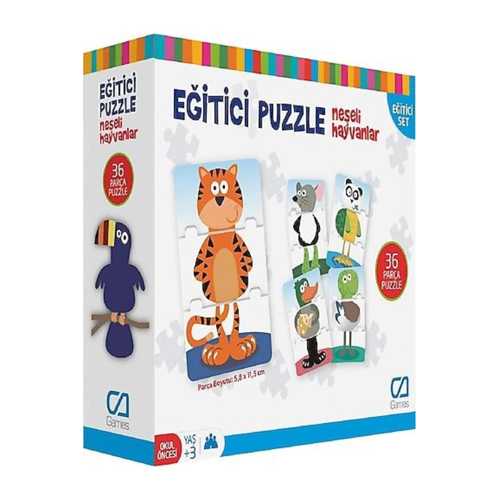 CA GAMES 5028 EĞİTİCİ PUZZLE NEŞELİ HAYVANLAR