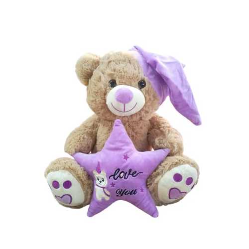 HALLEY 35CM PELUŞ YILDIZ YASTIKLI AYI PL62907