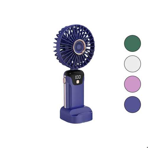 LED GÖSTERGELİ TYPE-C ŞARJLI MİNİ EL FANI SABİT BAŞLIK 5-KADEME HIZ TELEFONLUKLU M.ÜSTÜ AYAK VANTİLA