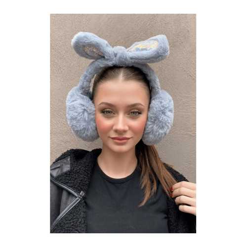 GRİ RENK KULAK FİGÜRLÜ PELUŞ KULAKLIK