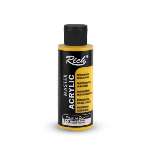 RİCH AKRİLİK BOYA 120ML 113 GÜNEŞ SARI