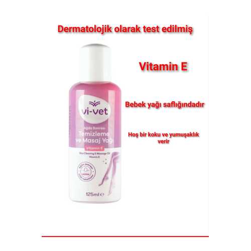 VIVET AĞDA SONRASI TEMIZLEME VE MASAJ YAĞI VITAMIN E 125 ML