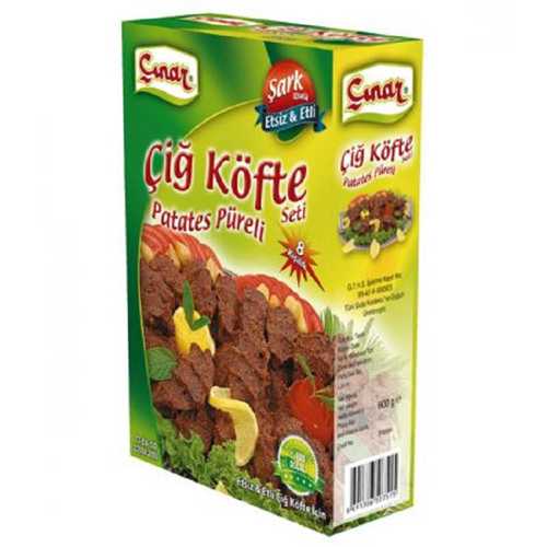 ÇINAR ÇİĞKÖFTE SETİ ŞARK (PATATES PÜRELİ) 600 GR X 16 ADET