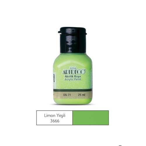 ARTDECO AKRİLİK BOYA 25ML 3666 LİMON YEŞİLİ