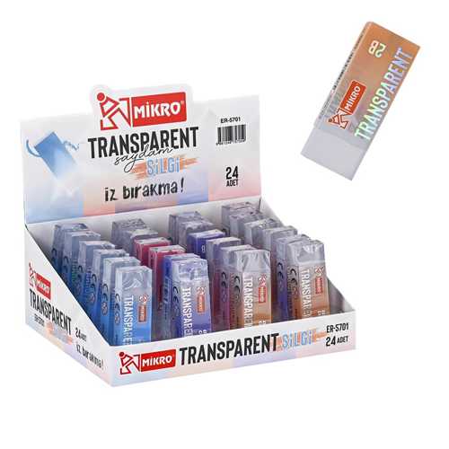 MİKRO ER5701 TRANSPARENT SAYDAM SİLGİ -30-