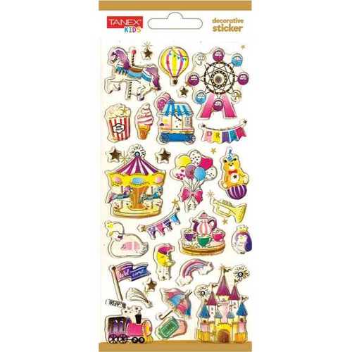 TANEX TNX-5017 DECORATİVE STİCKER-18 PUFFY STİCKER