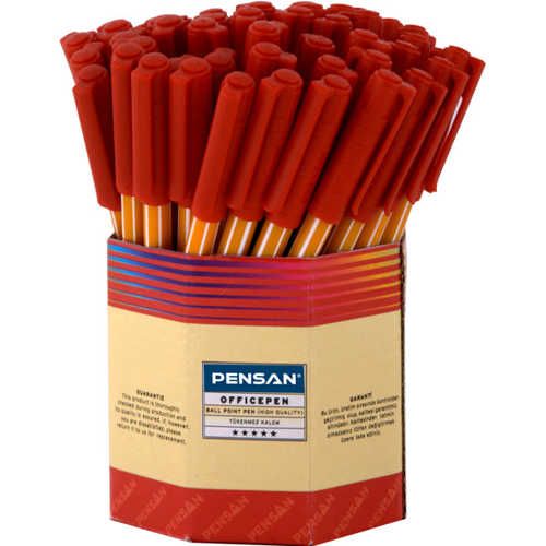 PENSAN TÜKENMEZ KALEM 1010 KIRMIZI -60