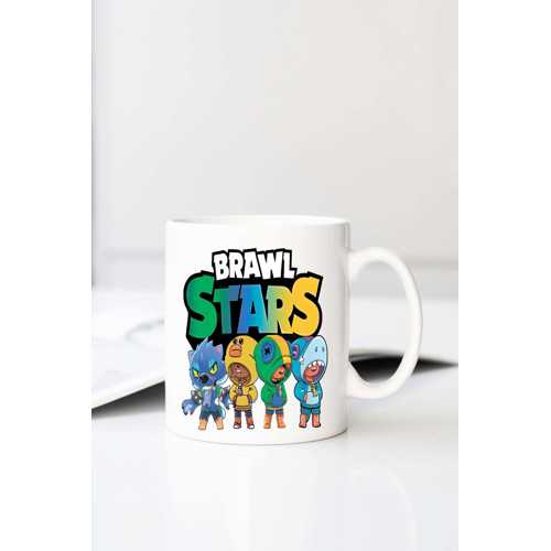 GALA BRAWL STARS LEON QUATTRO BASKILI 330 ML PORSELEN KUPA BARDAK (123488-3)