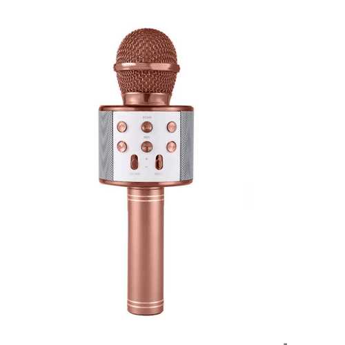 KARAOKE MİKROFONLU HOPARLÖR - ŞARJLI -BLUETOOTH ROSE GOLD (4172)
