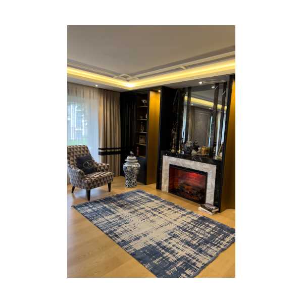 KOYUNLU HALI İPEK SERİSİ 160*230 LACİVERT RENK