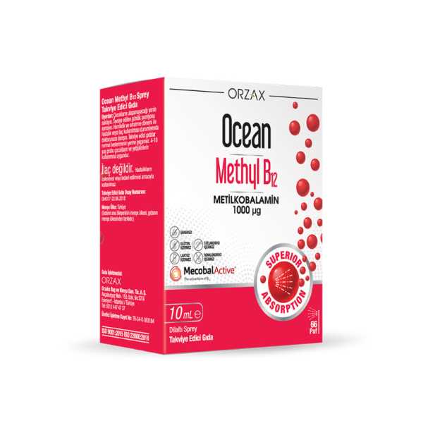 OCEAN METHYL B12 DİLALTI SPREY / 66 DOZ - 10 ML 