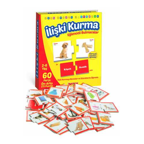 DIYTOY İLİŞKİ KURMA EĞLENCELİ BULMACA 2-6 YAŞ 60PR