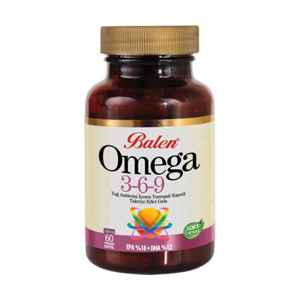 BALEN OMEGA 3-6-9 YAĞ ASİTLERİNİ İÇEREN YUMUŞAK KAPSÜL - 60 KAPSÜL