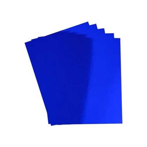 SİNGLE METALİK FON KARTONU 50X70 10LU MAVİ