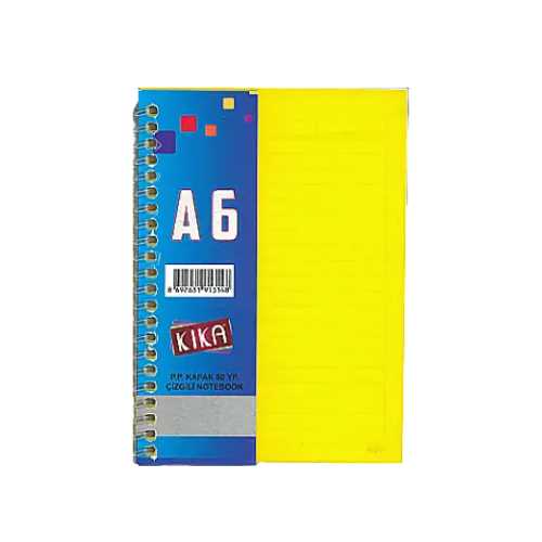 BLOKNOT SPRALLİ NOT DEFTERİ ÇİZGİLİ A6 10X13 - 12