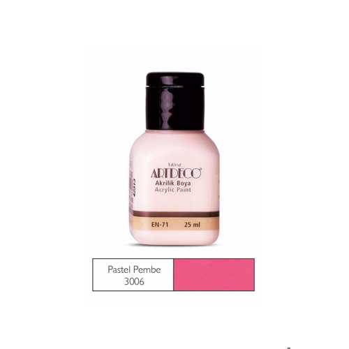 ARTDECO AKRİLİK BOYA 25ML 3006 PASTEL PEMBE