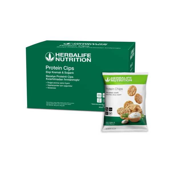 HERBALİFE NUTRITION SHOP  PROTEİN CİPS EKŞİ KREMALI & SOĞANLI 10X30G
