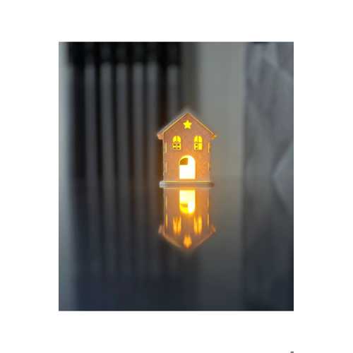 TEALİGHT - KENDİN YAP DEKORATİF MAKET EV - LED IŞIKLI MİNİ EV SETİ