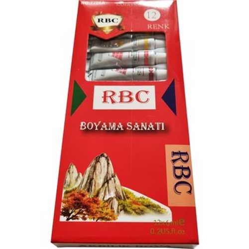 RBC AKRİLİK BOYA 12 RENK TÜP 12X6ML 7706GO