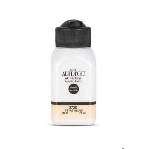 ARTDECO METALİK AKRİLİK BOYA 75ML BEYAZ 3720