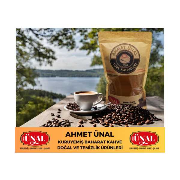 AHMET ÜNAL TAZE ÇEKİLMİŞ TÜRK KAHVELERİ - 500 GRAM
