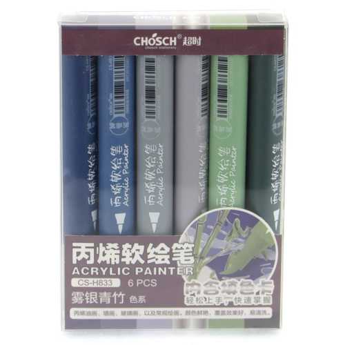 CHOSCH AKRİLİK KALEM PASTEL 6 RENK CS-H833