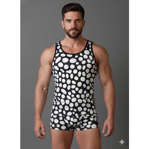 ERKEK DESENLİ TANK TOP BOXER TAKIMI