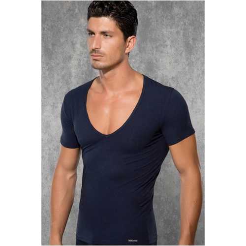 DOREANSE  YIRTIK YAKA ERKEK T-SHİRT 2820