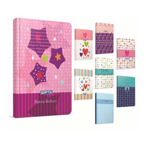 GIPTA 14X20 HATIRA DEFTERİ SERT KAPAK 120YP