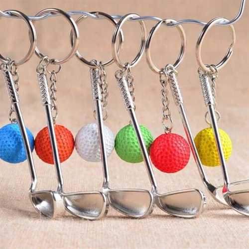 GERÇEKÇİ GOLF TASARIMLI ŞIK ANAHTARLIK KOLYE ÇANTA SÜSÜ GOLF KEYCHAİN 