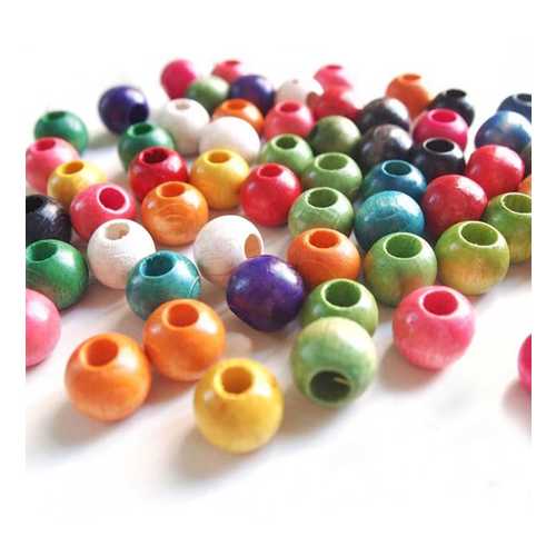 AHŞAP BONCUK SADE 1KG 12MM YUVARLAK VERNİKLİ