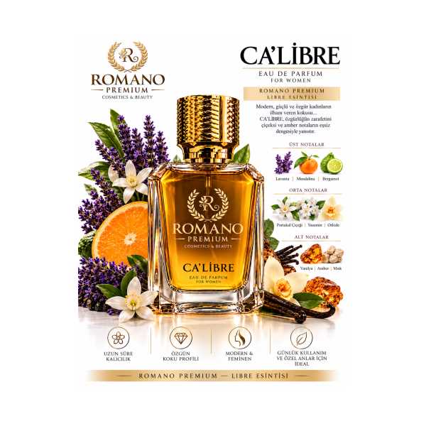 CA'LİBRE 50 ML KADIN PARFÜM KALICI YÜKSEK ESANS ÖZGÜR RUHUNU KOKUNLA YANSIT