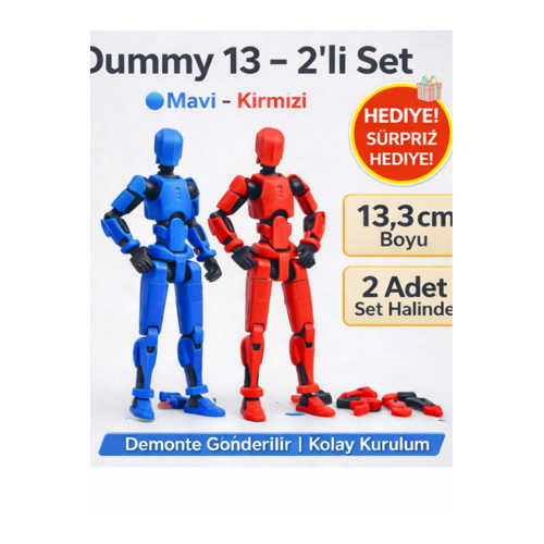 DUMMY 13.3 – 2’LÜ SET ( KIRMIZI / MAVİ) | 13,3 CM